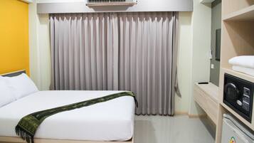 Minibar, in-room safe, desk, blackout curtains