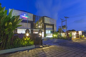 Front of property – evening/night