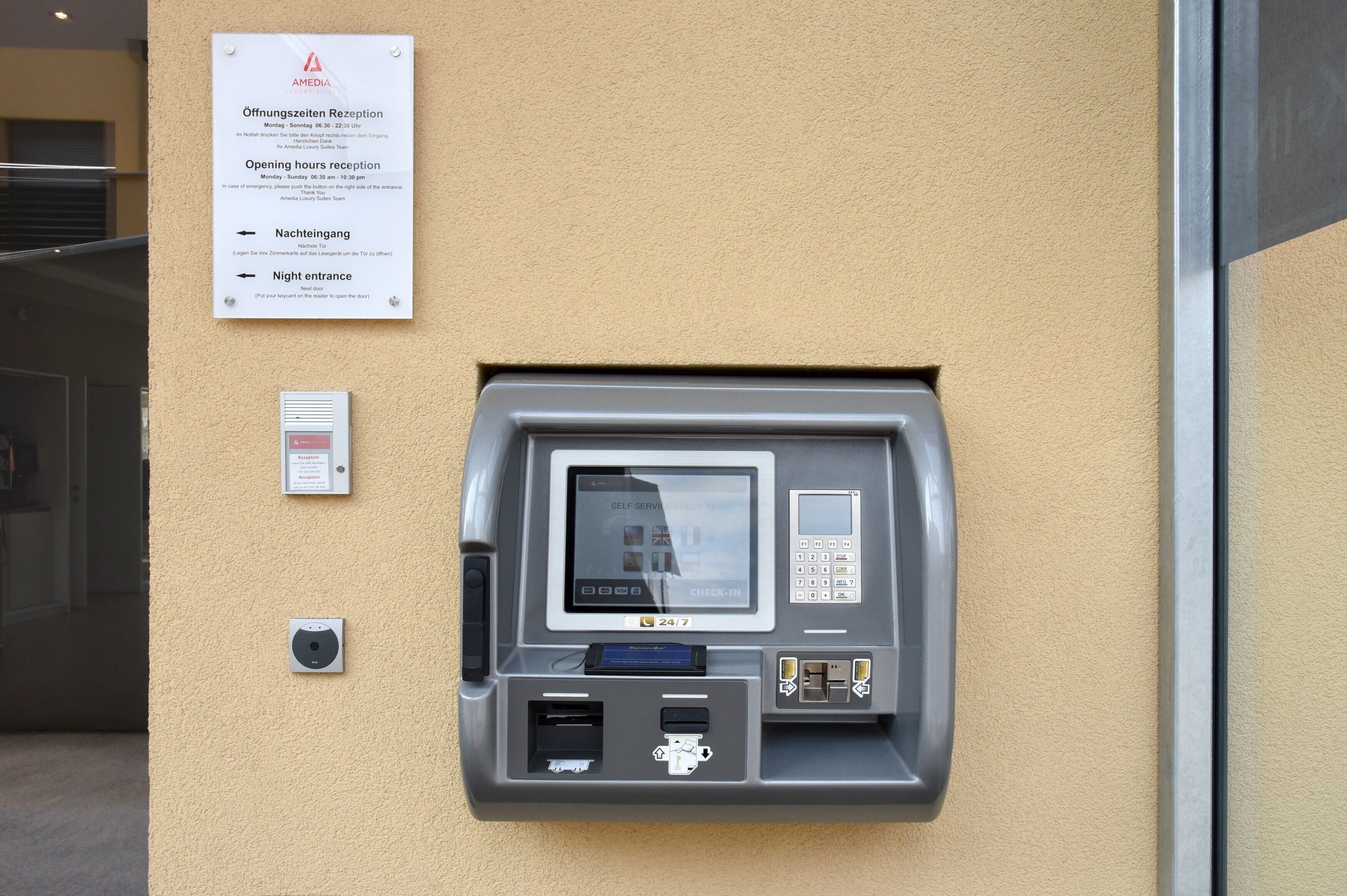 check-in/check-out kiosk