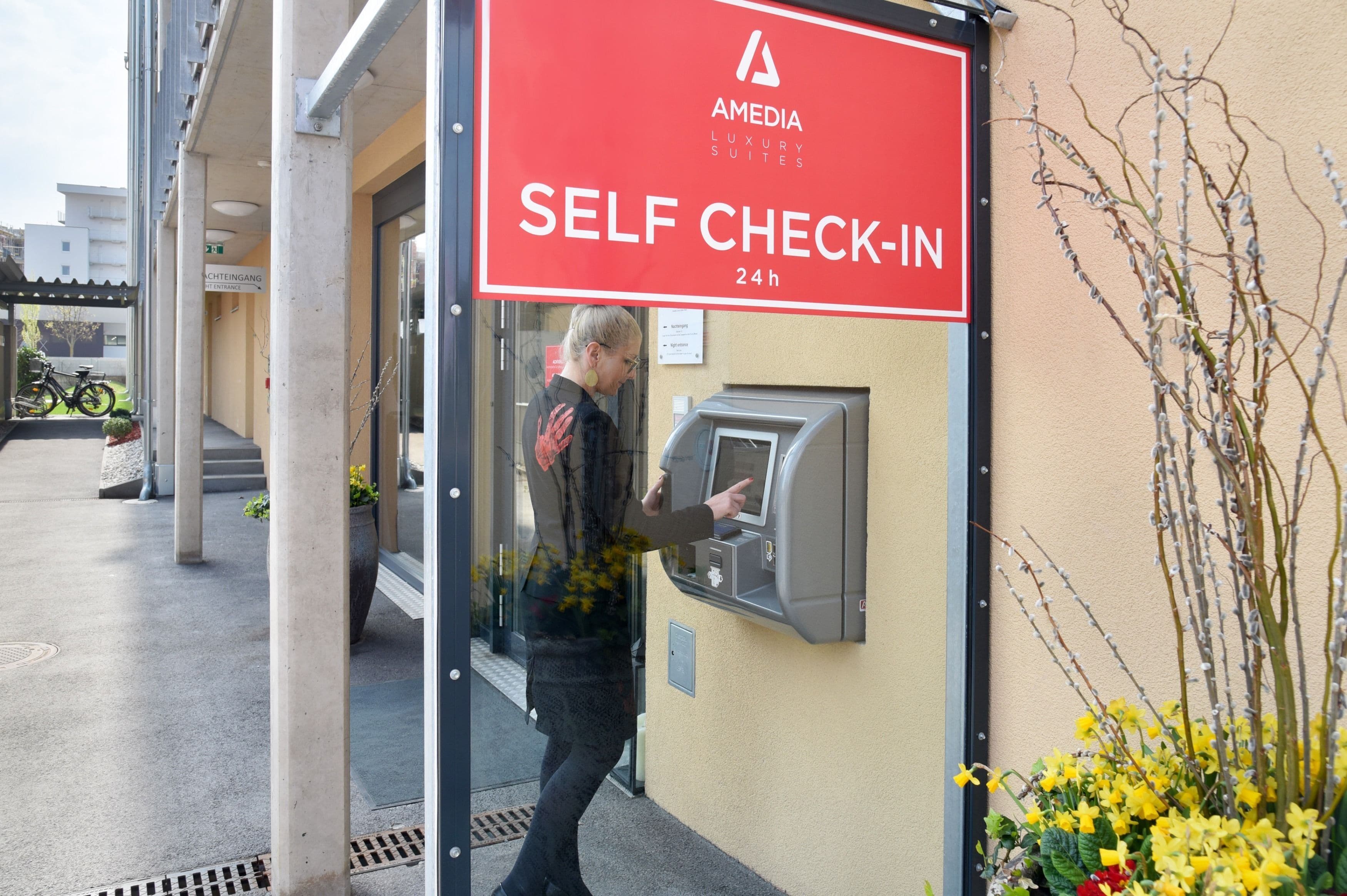 check-in/check-out kiosk