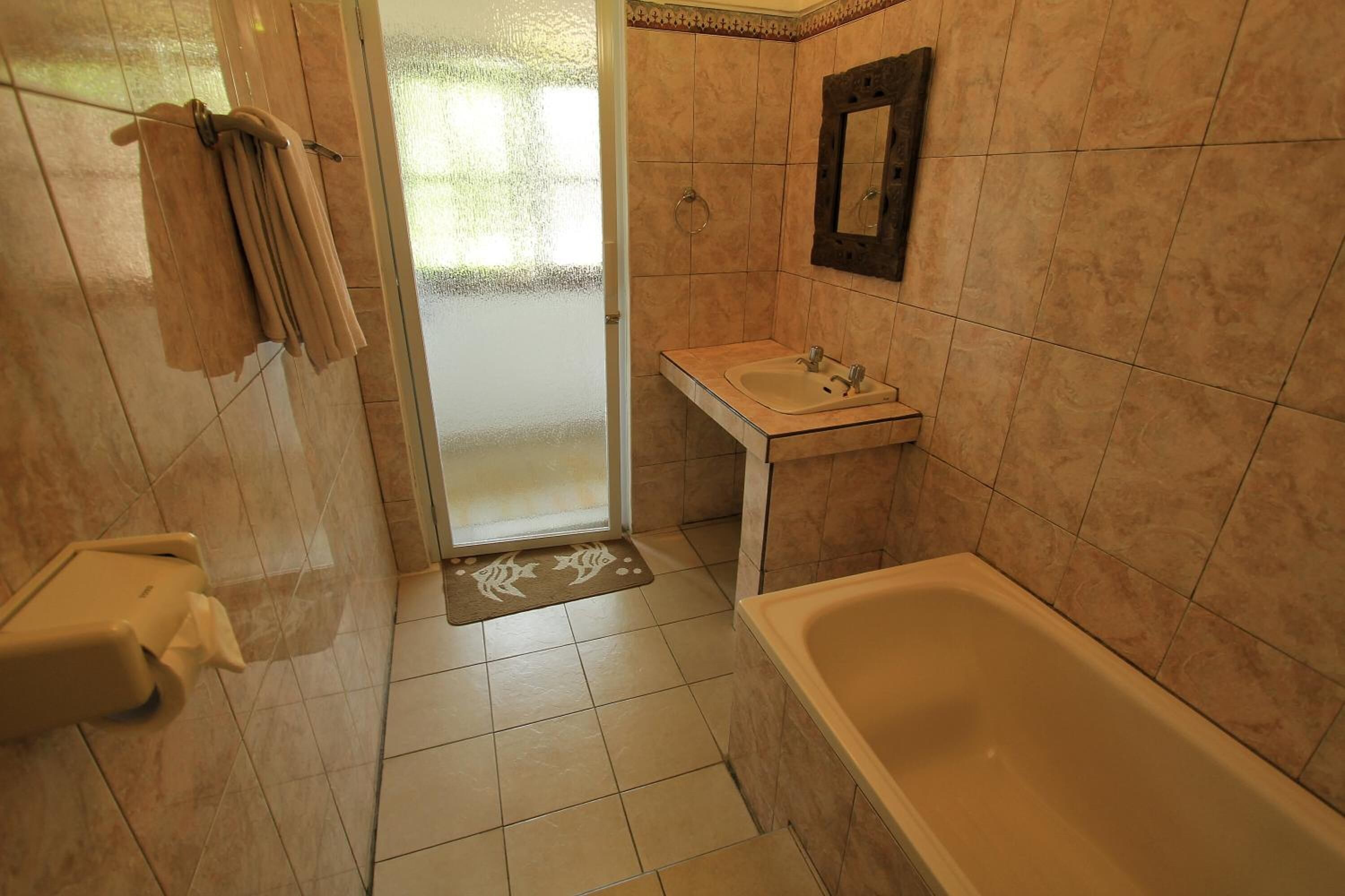 free toiletries, hair dryer, towels