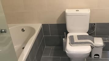 Triple Room | Bathroom | Shower, hair dryer, bidet, towels