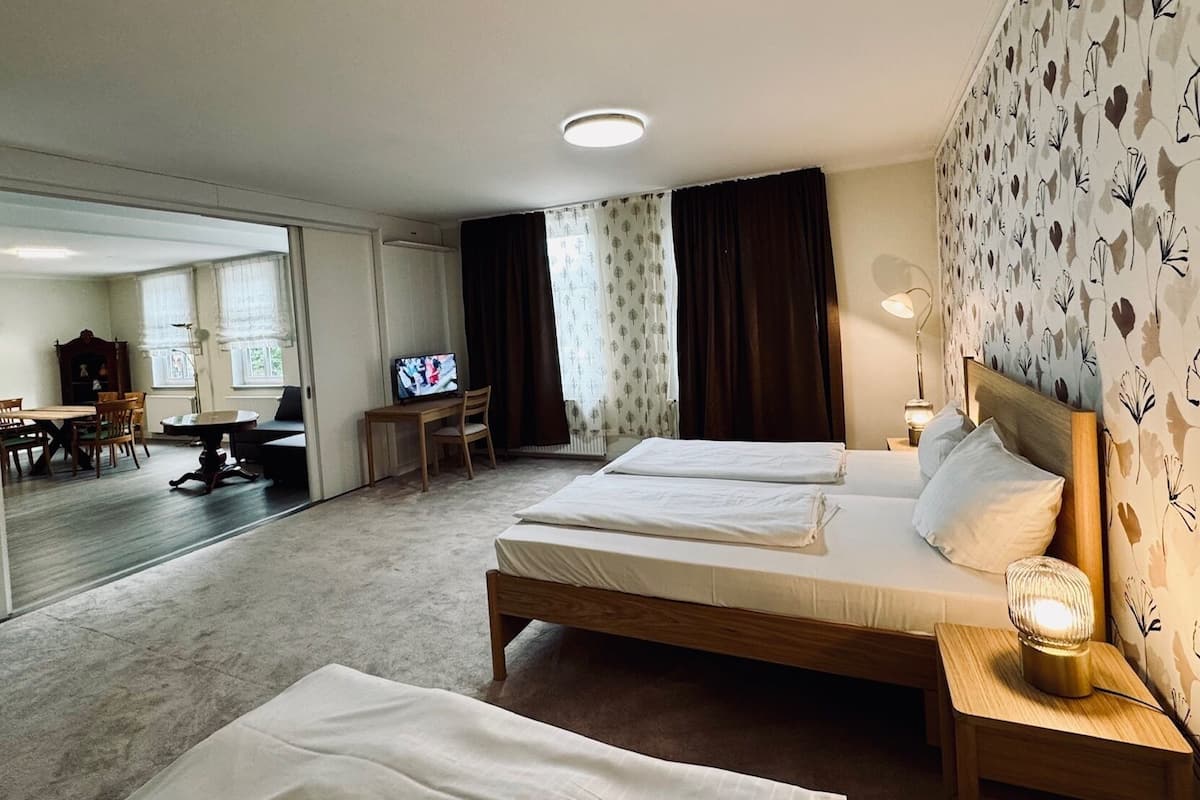 superior apartment | hypo-allergenic bedding, down duvets, in-room safe, desk