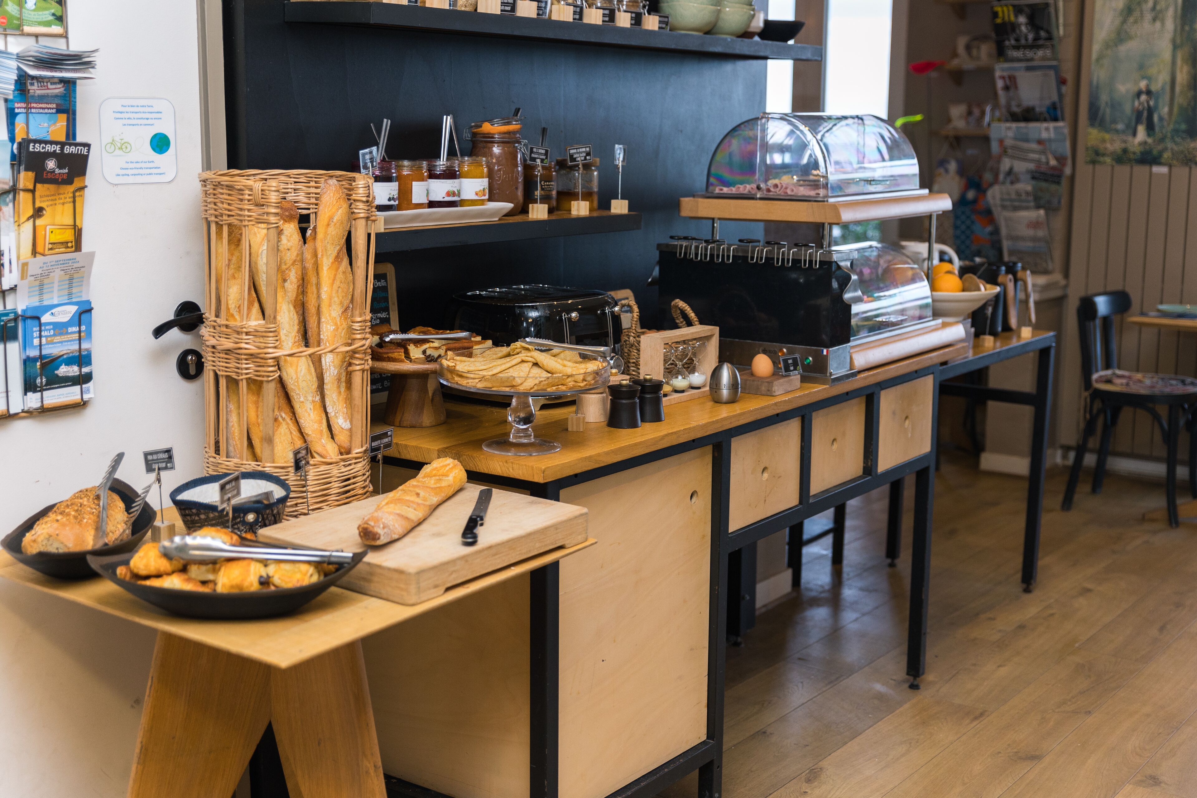 daily buffet breakfast (eur 14.50 per person)