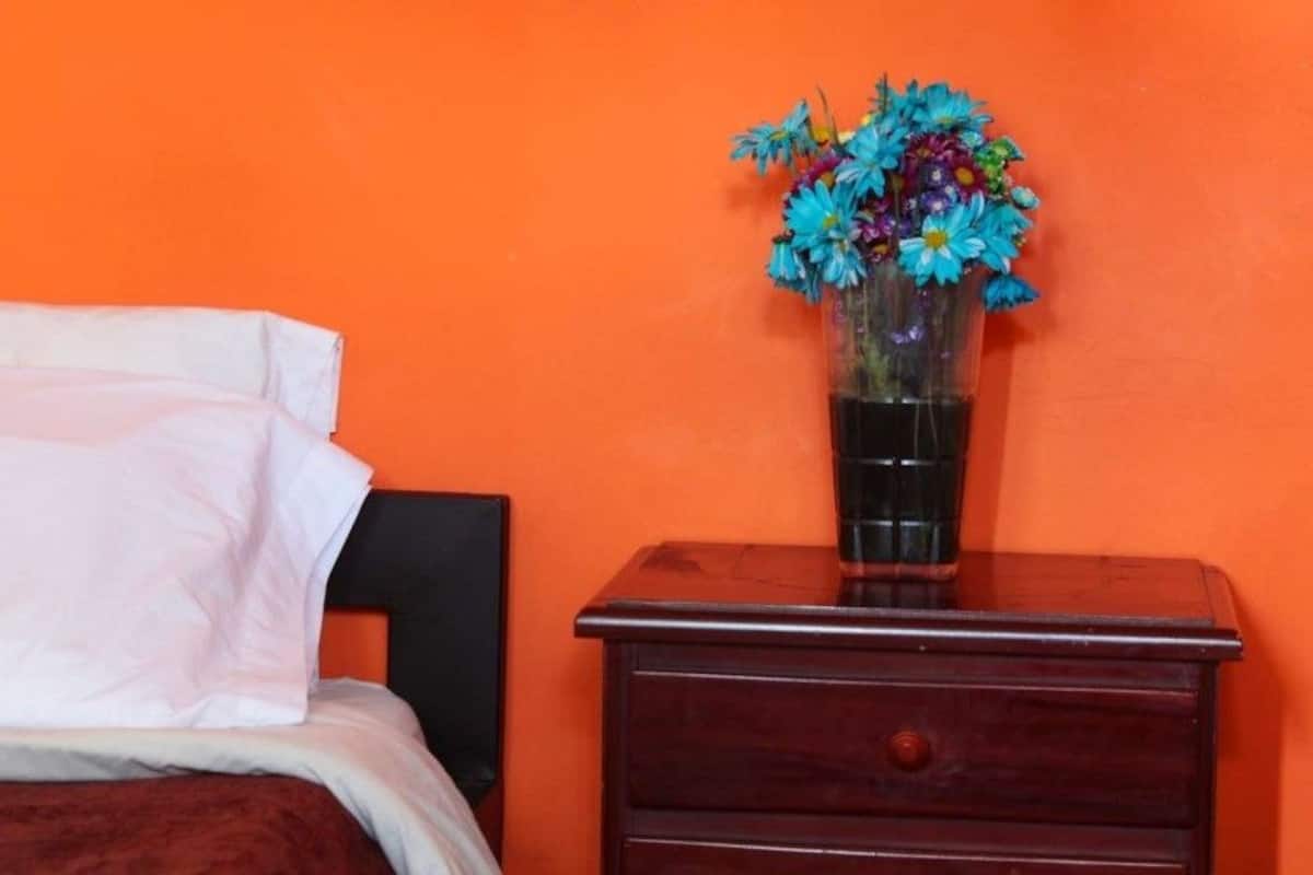 Quarto duplo básico, 1 quarto, banheiro compartilhado, vista para a montanha | Wi-Fi de cortesia