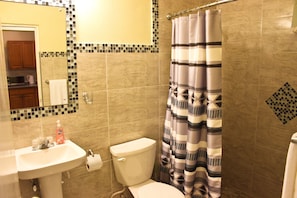 Comfort Studio, 1 Bedroom | Bathroom | Shower, free toiletries, towels