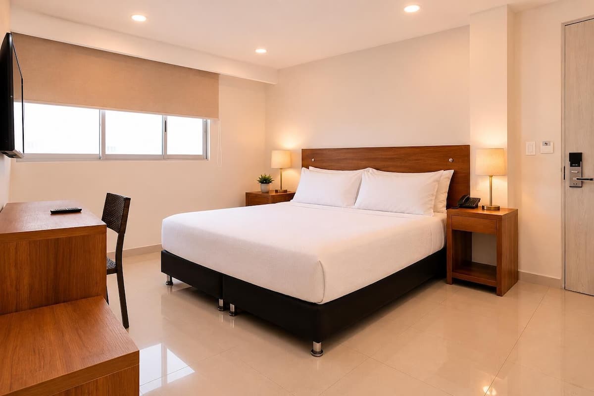 In-room safe, blackout curtains, soundproofing