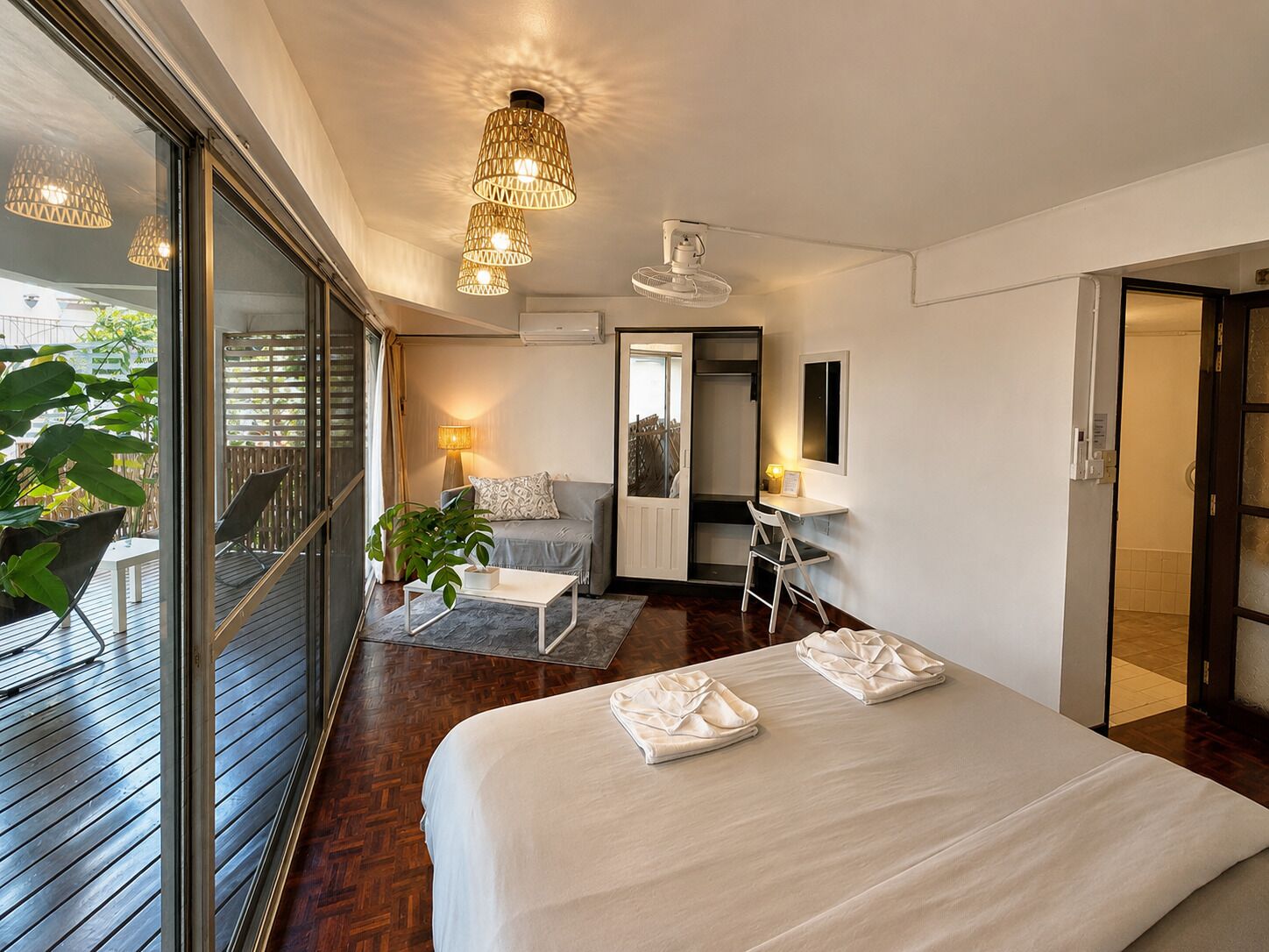 Deluxe Double Room, 1 King Bed, Terrace | Blackout drapes, iron/ironing board (on request), WiFi (free)