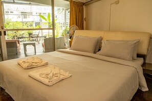 Quarto casal luxo, 1 cama King, terraço | Terraço/pátio