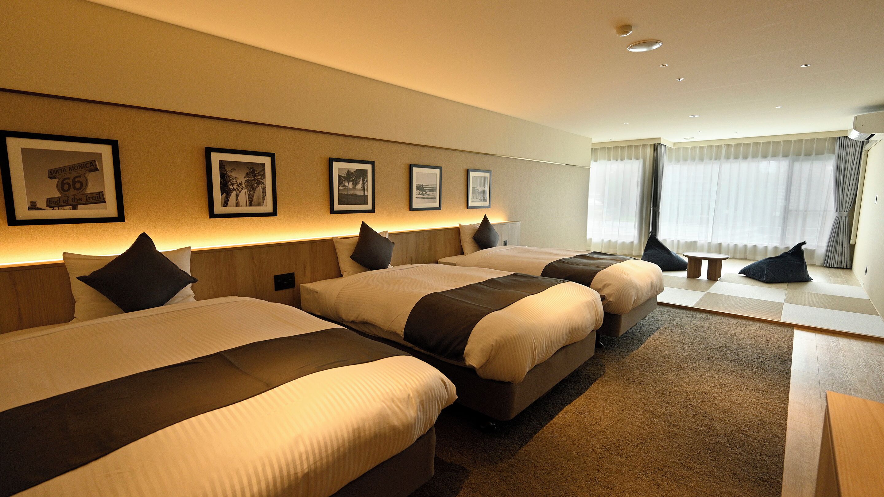 Superior Japanese-Western-Style Triple Room for 6 people(North Building) - Shower Only - Non-Smoking | In-room safe, bed sheets