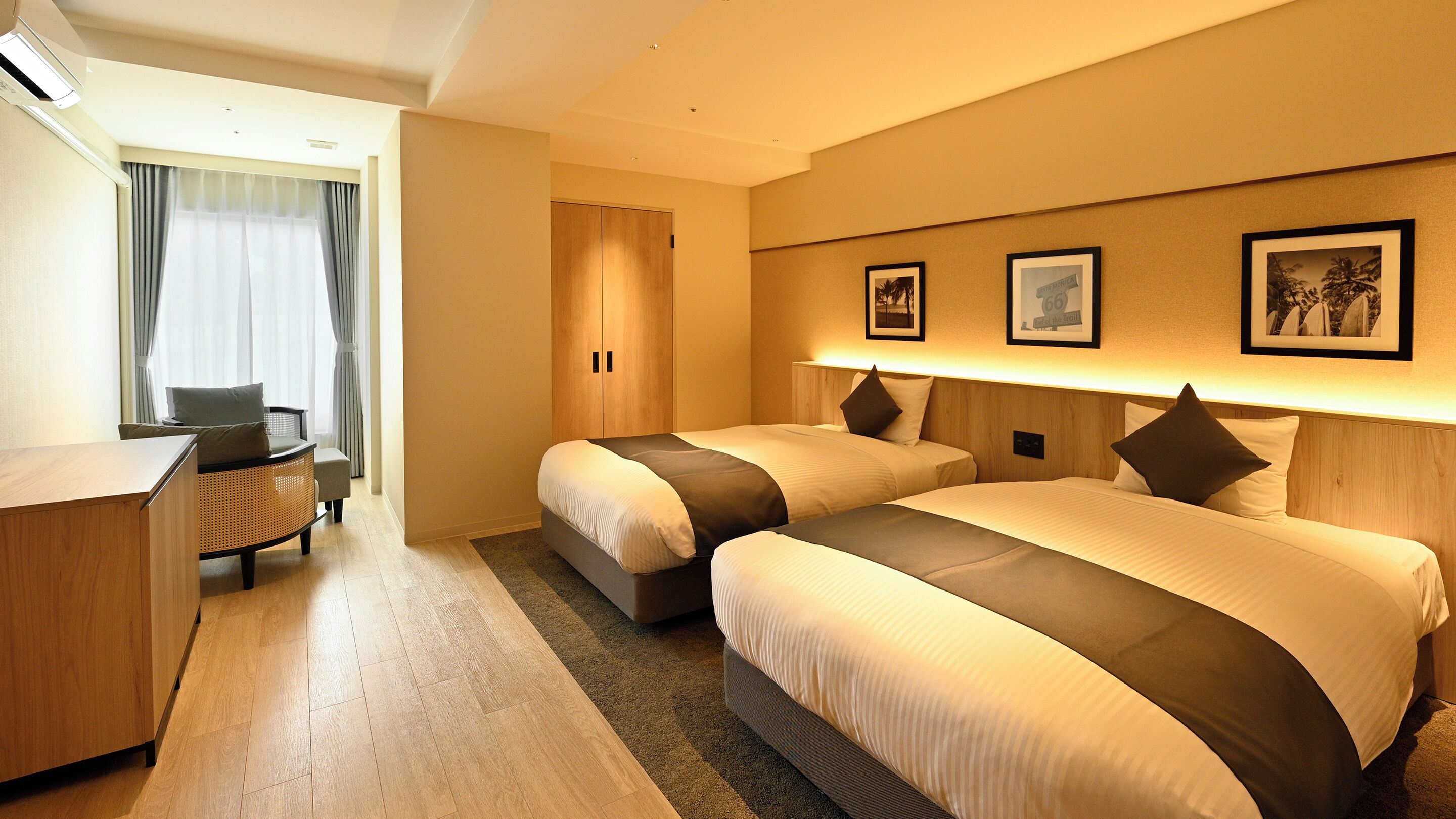 Standard Twin Room for 2 people(North Building),Shower Only,Non-Smoking | In-room safe, bed sheets