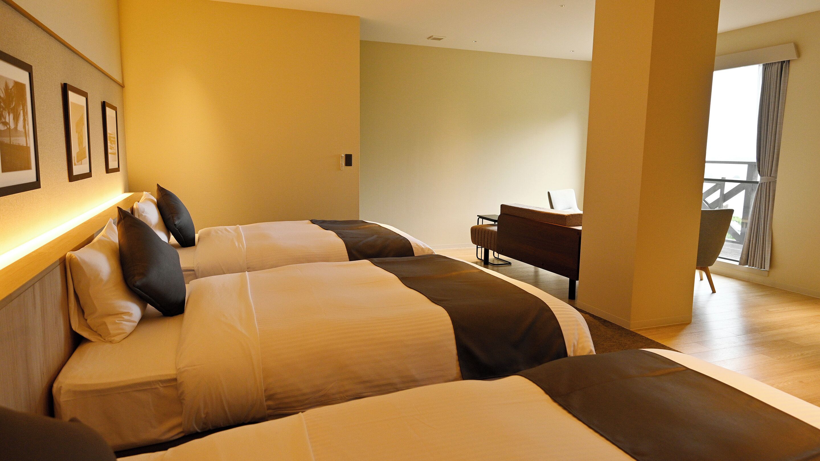 Standard Triple Room(South Building), Shower Only, Non-Smoking | In-room safe, bed sheets