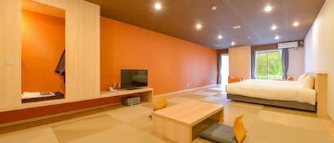Chambre supérieure avec lits jumeaux, non-fumeur, salle de bains commune | Coffre-fort, literie fournie