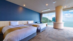 Suite Twin Room(Top Floor)(Sea Side) - Shower Only - Non-Smoking | In-room safe, desk - Ooedo Onsen Monogatari Hotel Suiyotei (Atami)