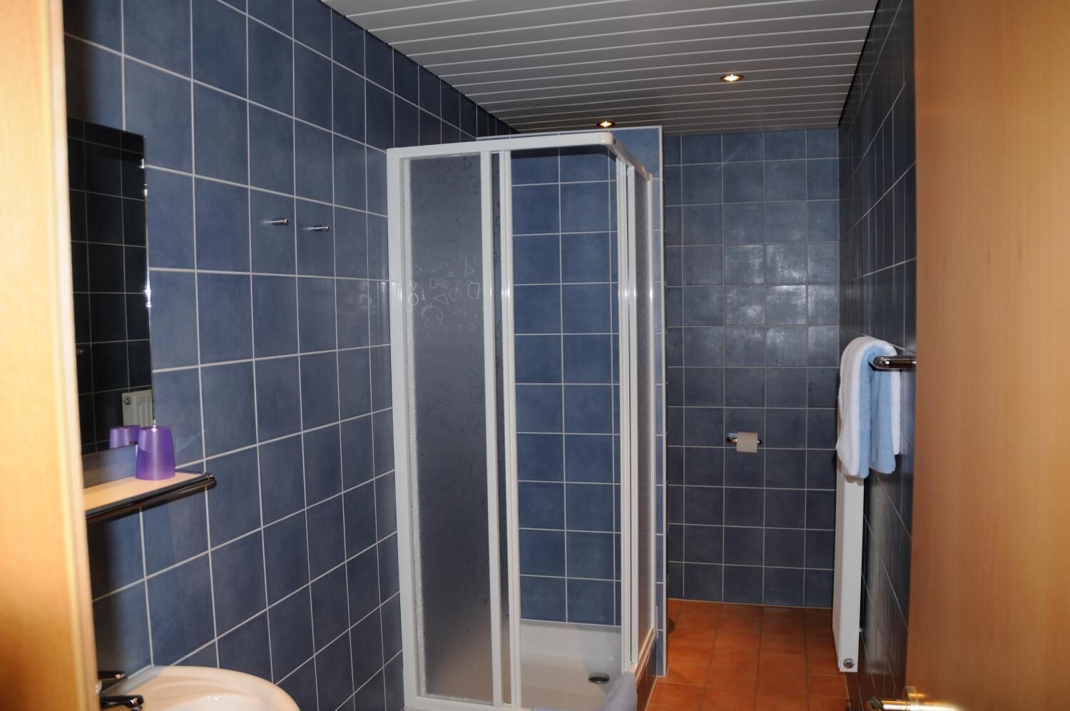 shower, free toiletries, towels