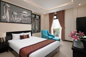 スーペリア ダブルルーム バルコニー ガーデンビュー | ミニバー、デスク、ノートパソコン用作業スペース、防音設備