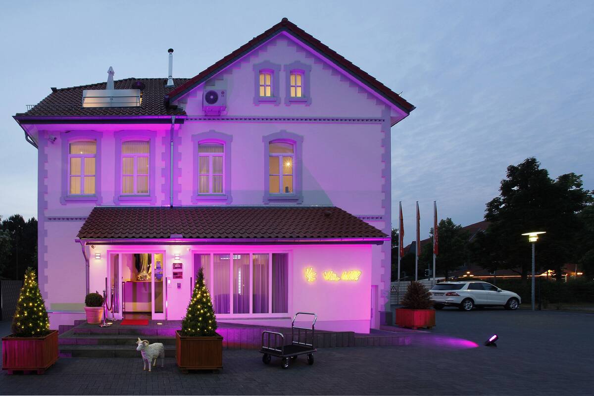 front of property – evening/night