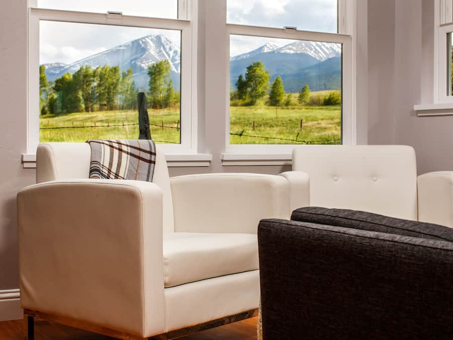 Familie-studiosuite, kjøkken, fjellutsikt (Pet Free) | Fjellutsikt