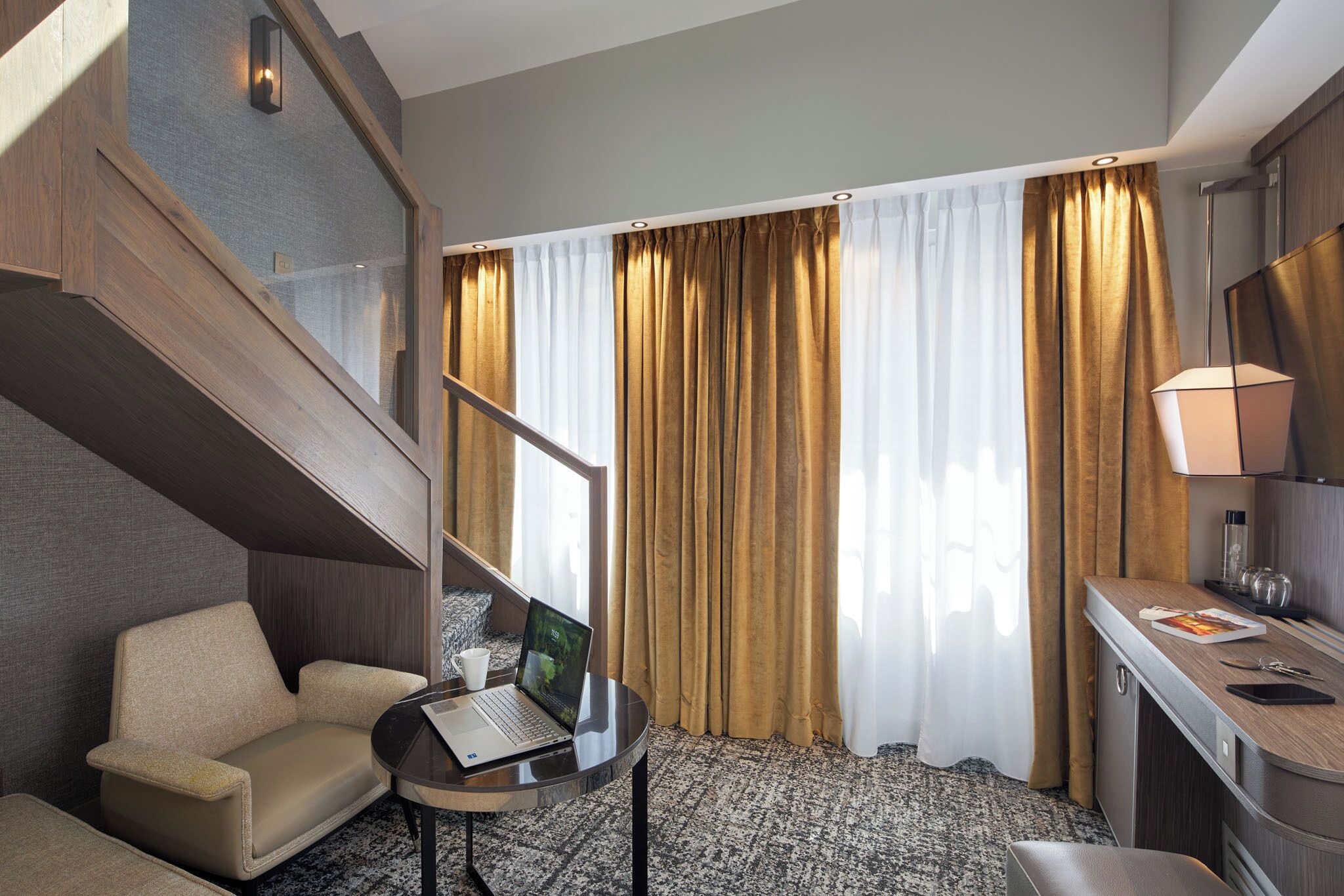 suite duplex | living area | flat-screen tv