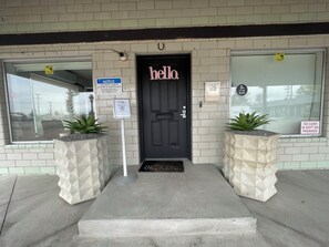 Majoituspaikan julkisivu