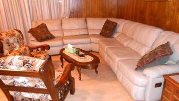 Premium House, 3 Bedrooms, Garden View, Garden Area | Ruang tamu | TV skrin rata, pendiangan