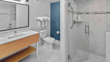 Suite, 2 Queen Beds | Bathroom shower