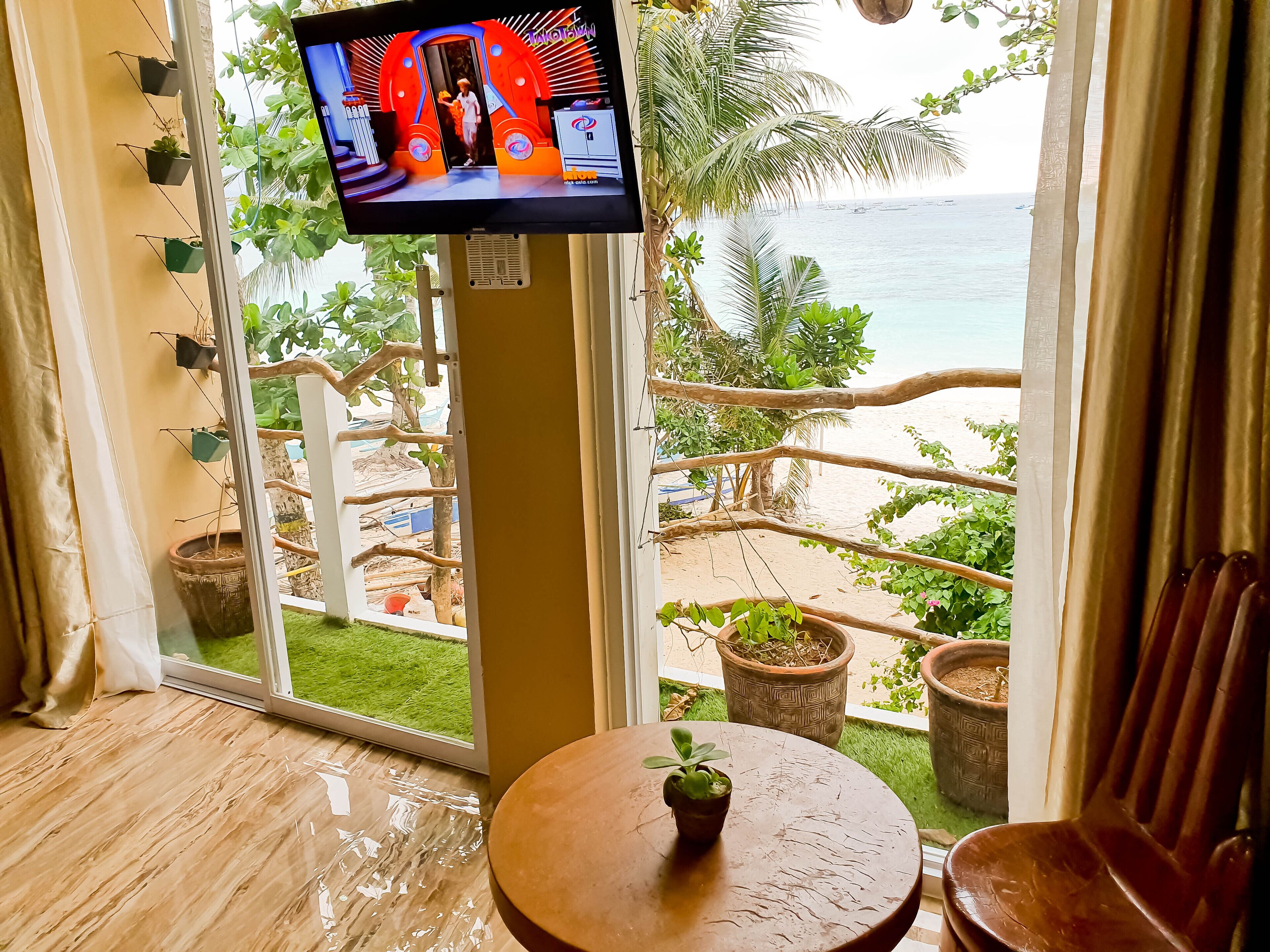 deluxe double room, ocean view | terrace/patio