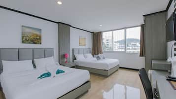 Minibar, in-room safe, desk, blackout drapes