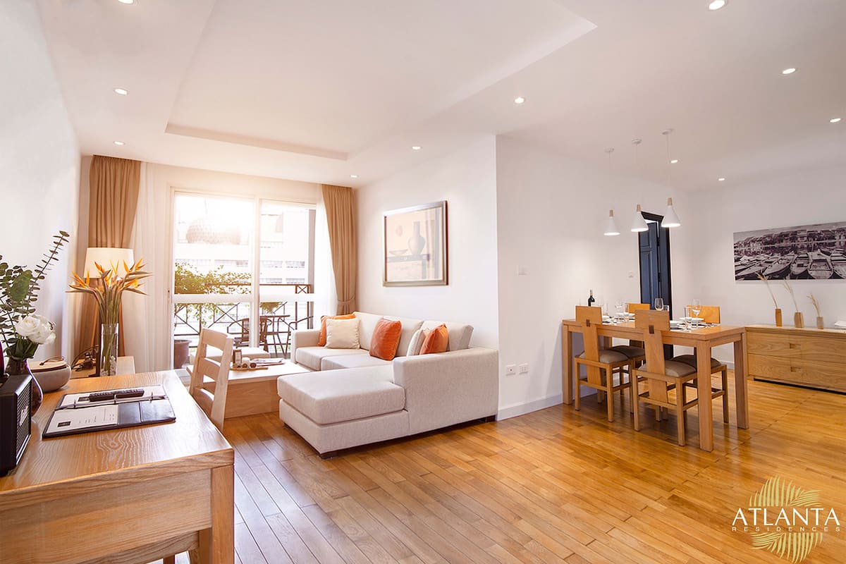 高級公寓, 1 間臥室, 私人浴室, 城市景 | 高級寢具、房內夾萬、獨特設計、手提電腦工作空間