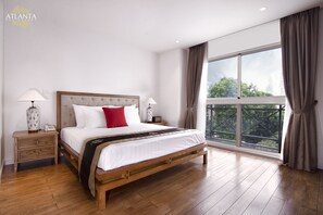 Appartement Supérieur, 1 chambre, salle de bains privée, vue ville | Literie de qualité supérieure, coffres-forts dans les chambres