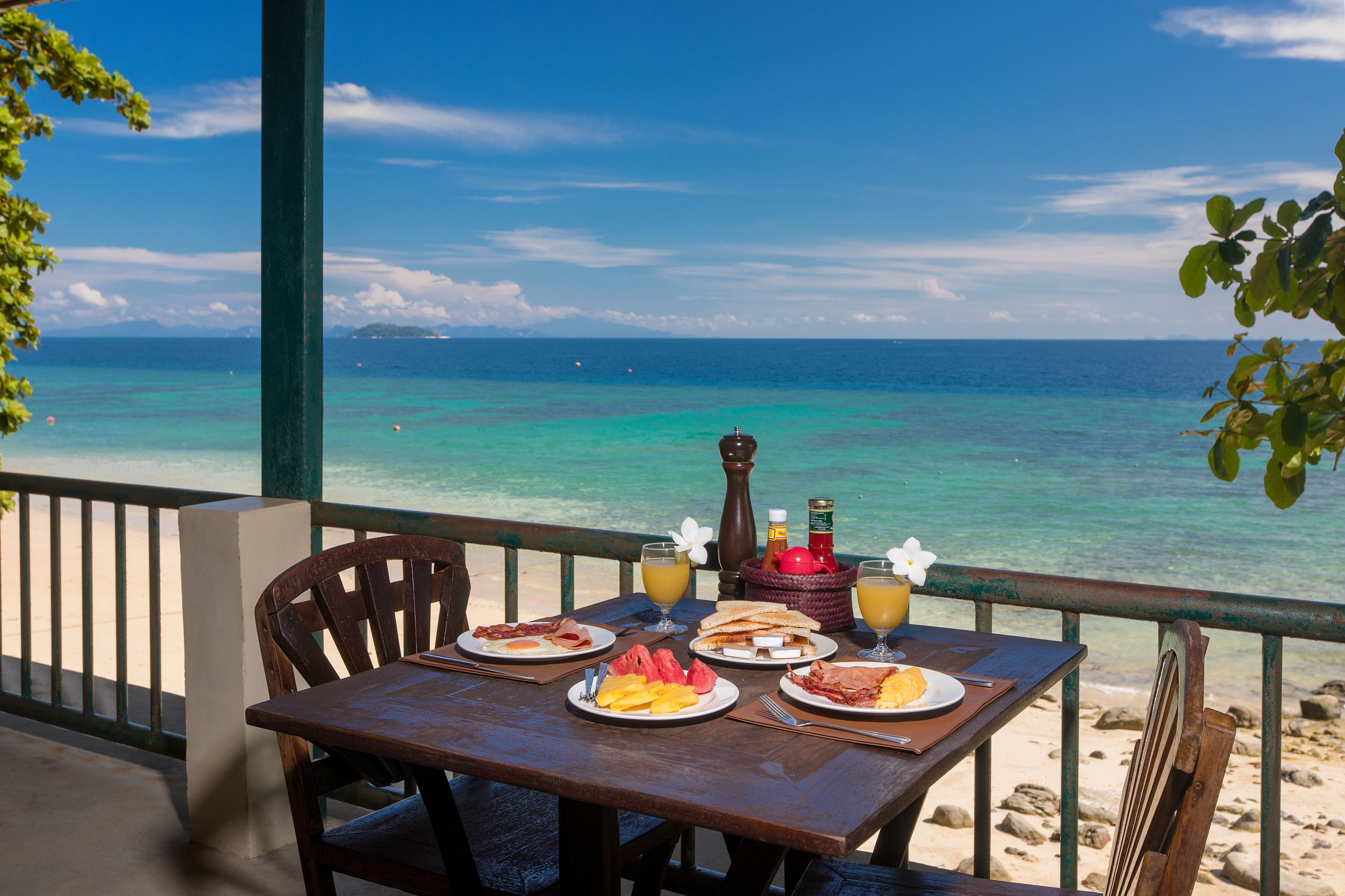 Blick von der Unterkunft