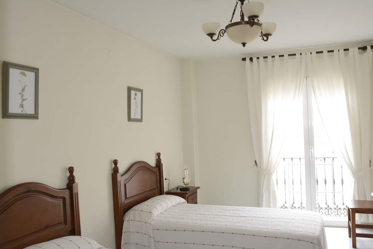 Twin Room, Balcony | Minibar, in-room safe, desk, blackout drapes