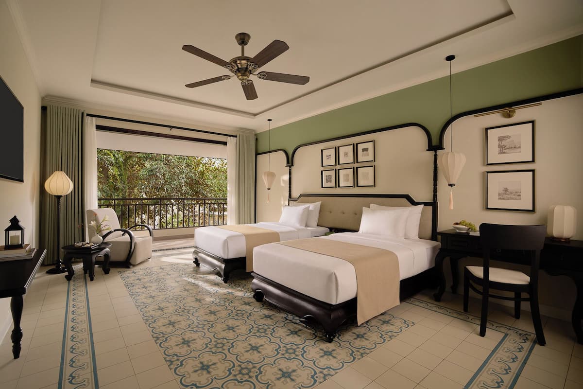 尊貴雙床房, 花園景 | 1 間睡房、羽絨被、迷你吧、房內夾萬