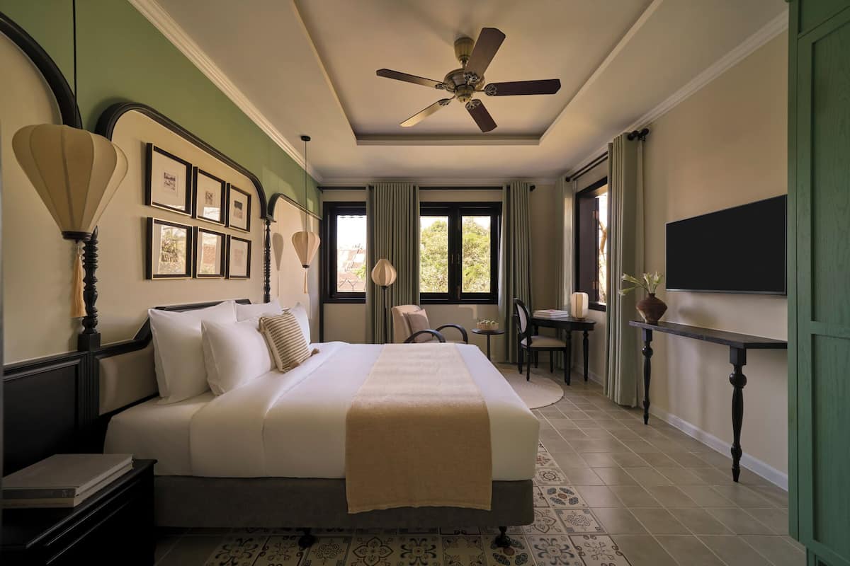 Vila Deluks, teras | 1 kamar tidur, selimut bulu angsa, minibar, dan brankas