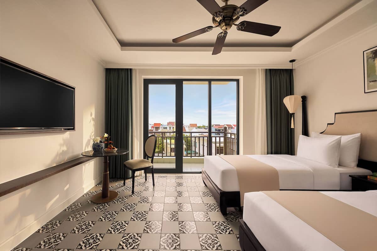 豪華雙床房, 城市景 | 1 間睡房、羽絨被、迷你吧、房內夾萬