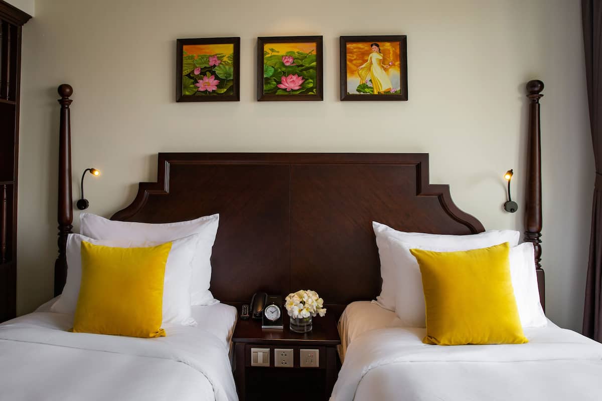 1 chambre, couette en duvet d'oie, minibar