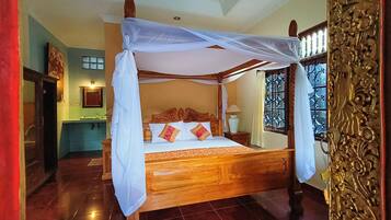 Double Room, Pool View | Individually decorated, individually furnished, desk, laptop workspace