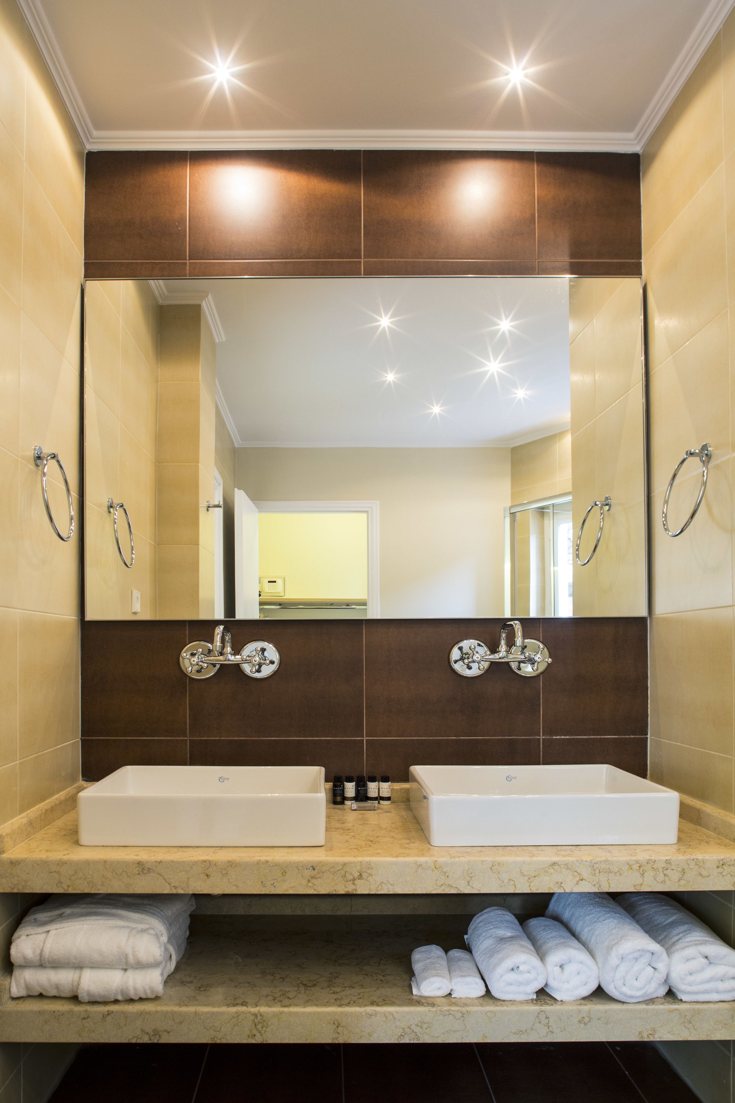 shower, designer toiletries, hair dryer, bathrobes