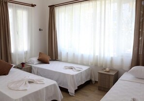 Premium bedding, soundproofing, free WiFi, bed sheets