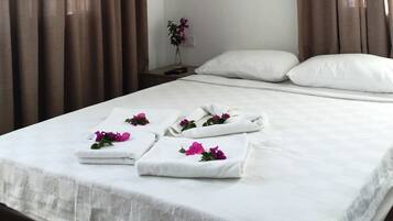Premium bedding, soundproofing, free WiFi, bed sheets