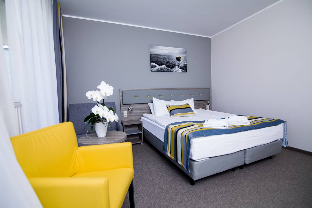 double or twin room | premium bedding, in-room safe, desk, iron/ironing board