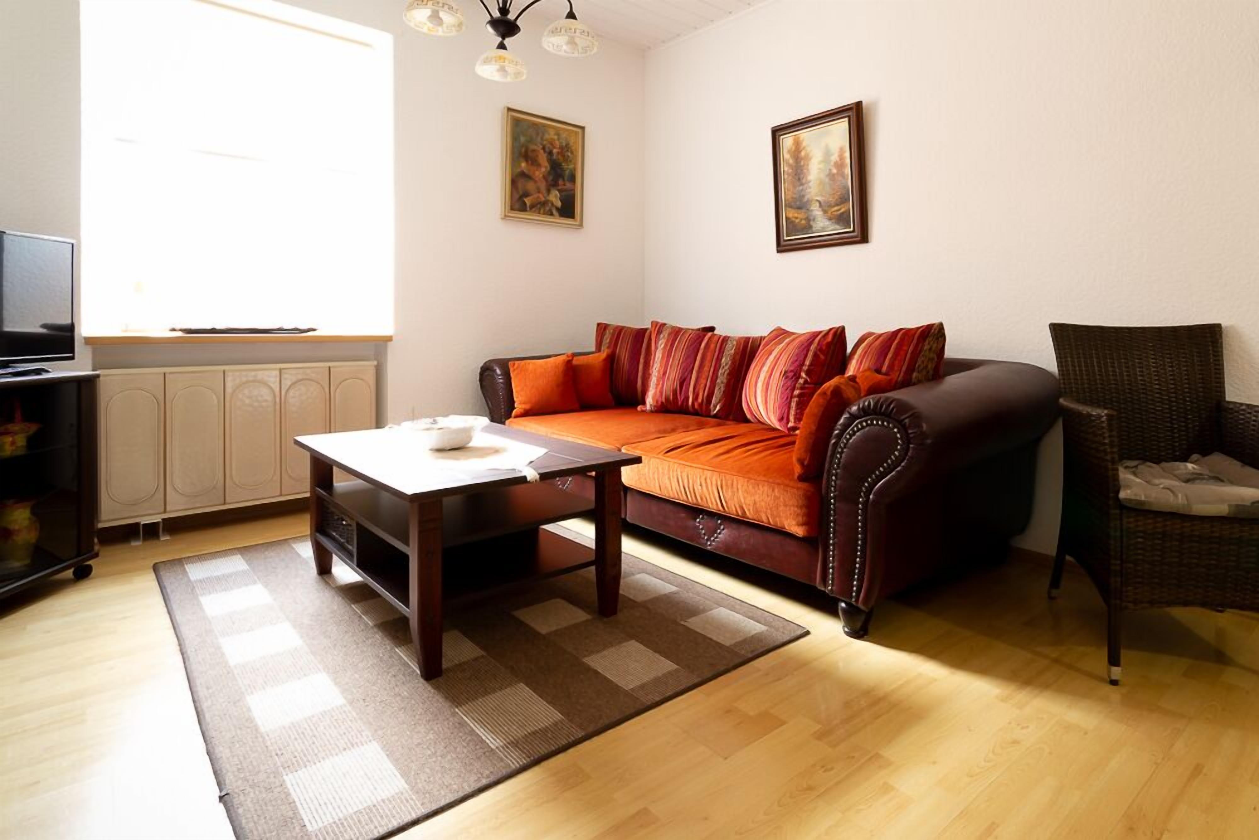 family condo | living area | 32-inch flat-screen tv with cable channels