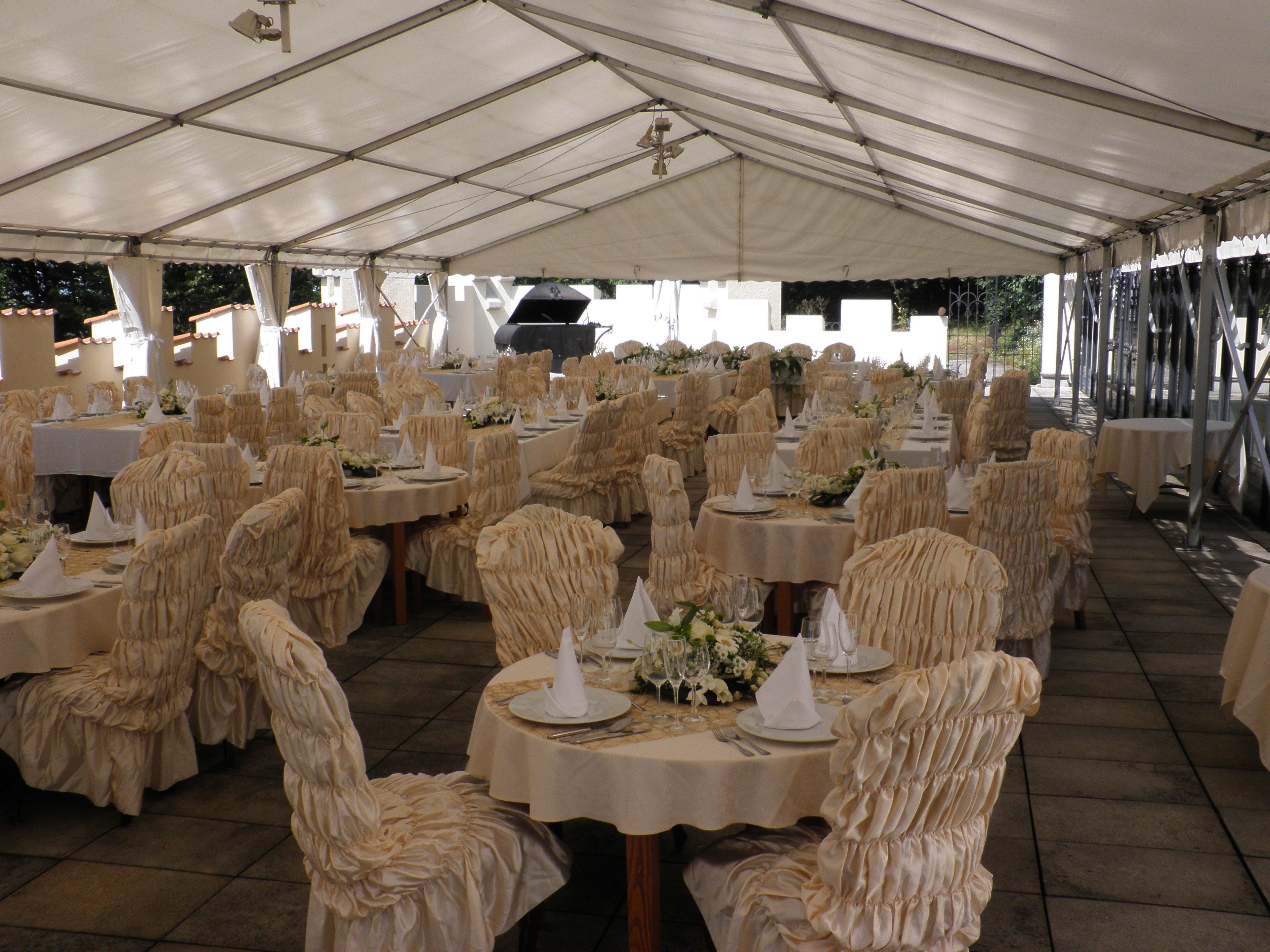 outdoor wedding area