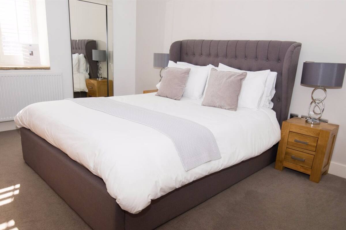 Zimmer, 1 King-Bett, mit Bad