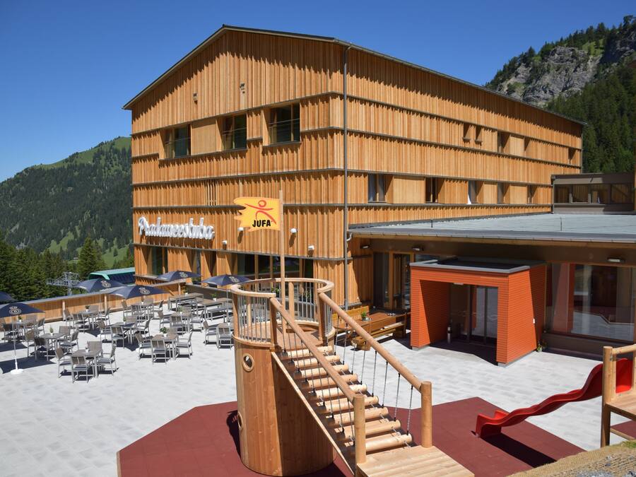 Overnatningsstedets facade