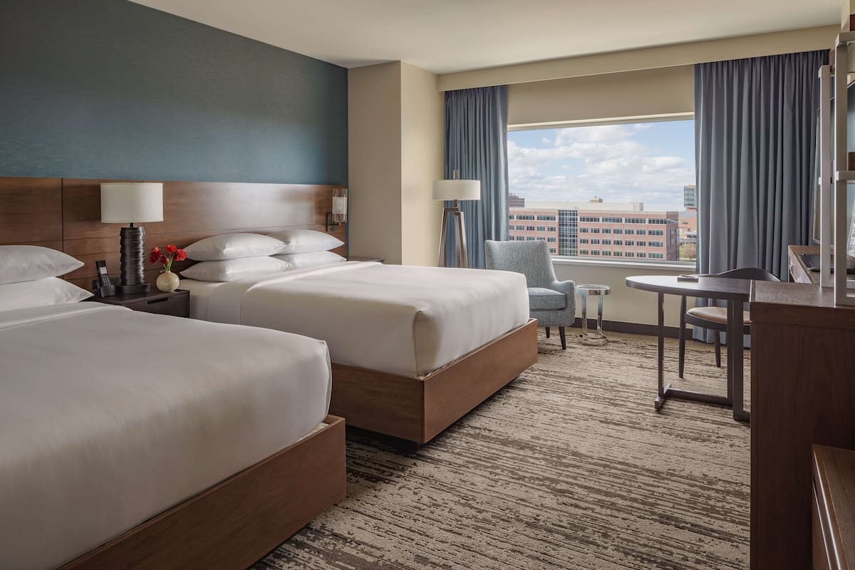 Room, 2 Queen Beds | Hypo-allergenic bedding, pillowtop beds, in-room safe, desk