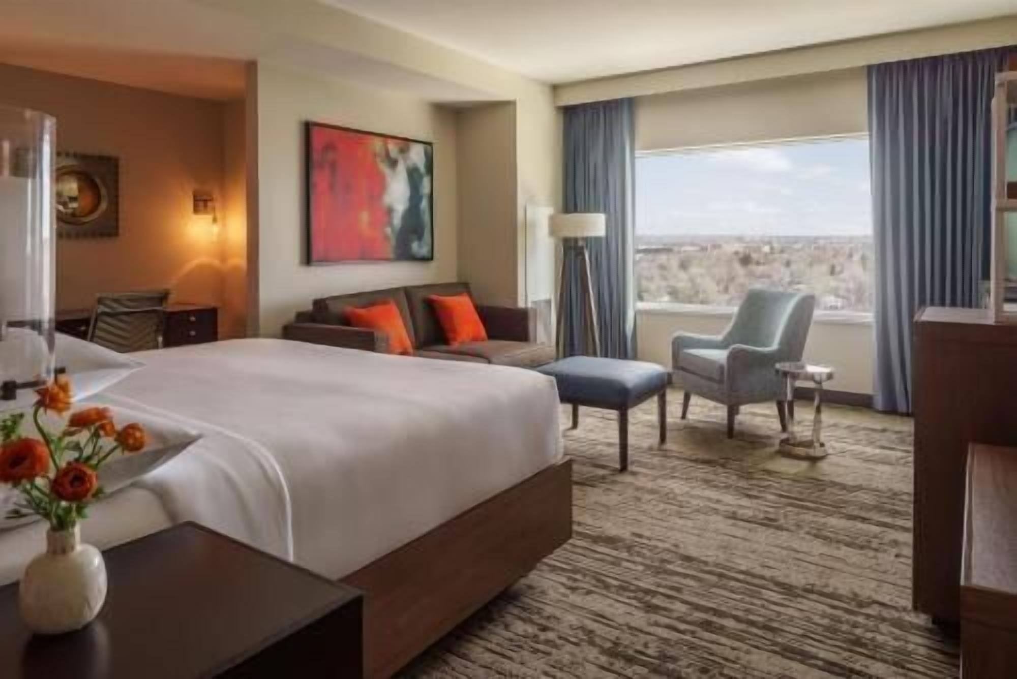 Hypo-allergenic bedding, pillow-top beds, in-room safe, desk