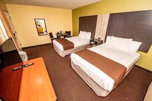 Standard Room, 2 Double Beds | Desk, laptop workspace, free WiFi - River Place Inn (Pigeon Forge)