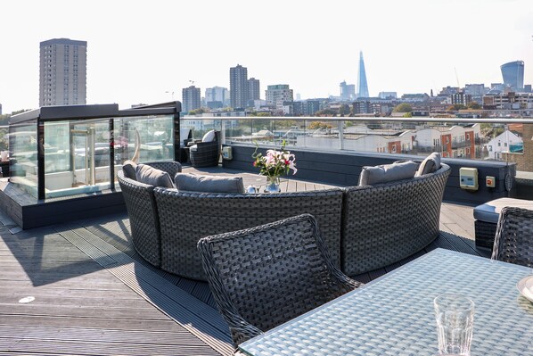 Luxury Penthouse, 2 Bedrooms, Terrace, City View | Terrace/patio