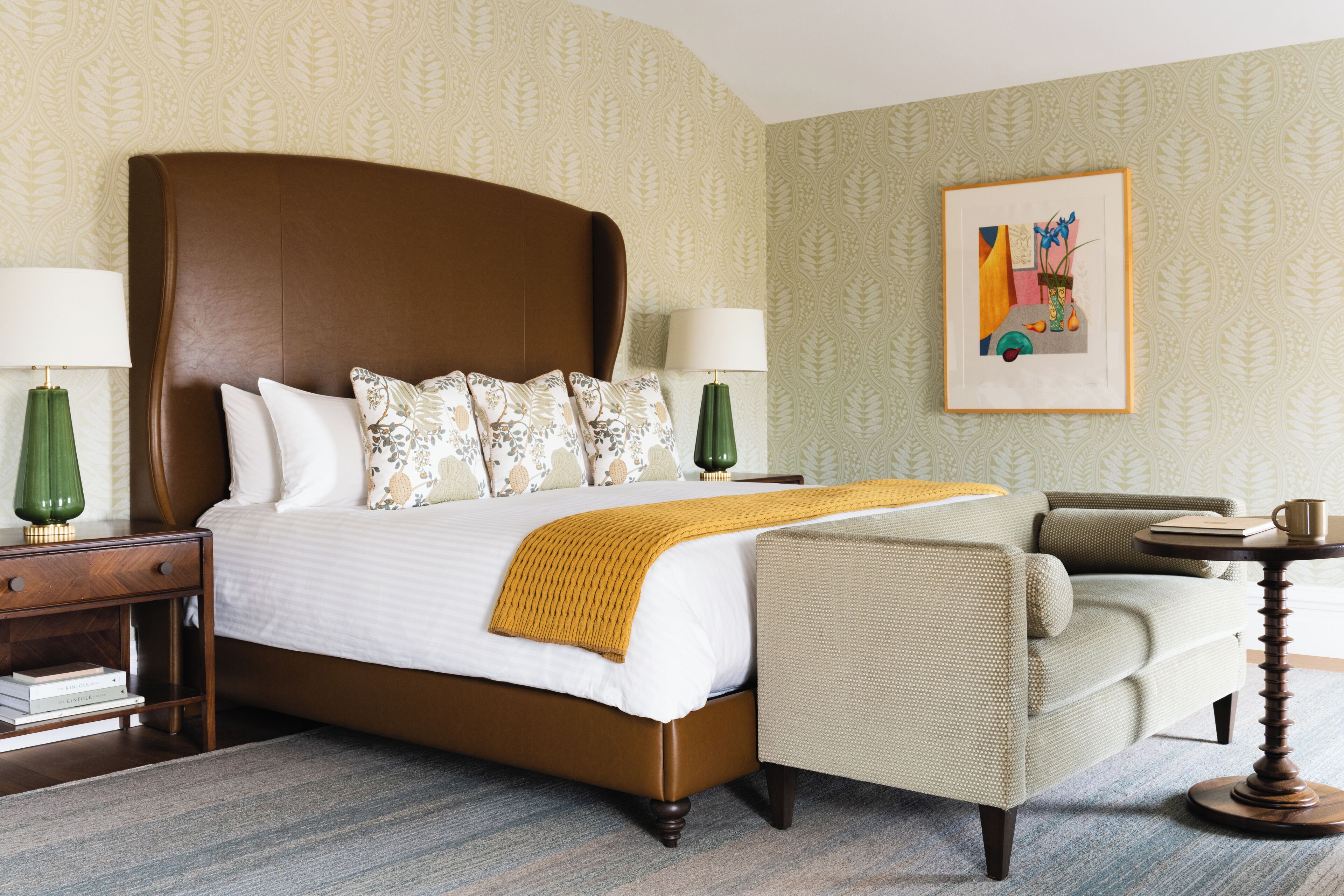 Premier Studio Suite, 1 King Bed with Sofa bed, Bathtub, Valley View | Frette Italian sheets, premium bedding, down comforters, pillowtop beds